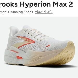 Brooks White and Orange  Performance Gear